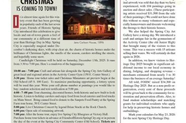 Friends of Historic Spring City Newsletter December 2025