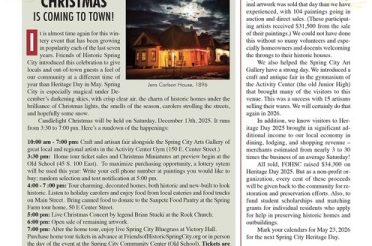 Friends of Historic Spring City Newsletter December 2025