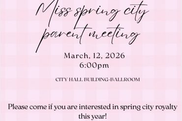 Miss Spring City Parents Meeting